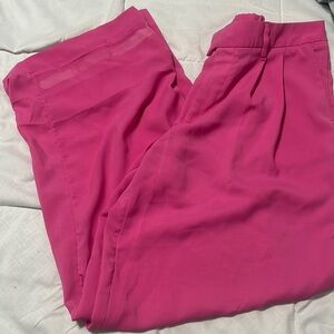 Pink work pants